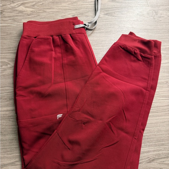 Fabletics Red Performance Joggers - Picture 2 of 3